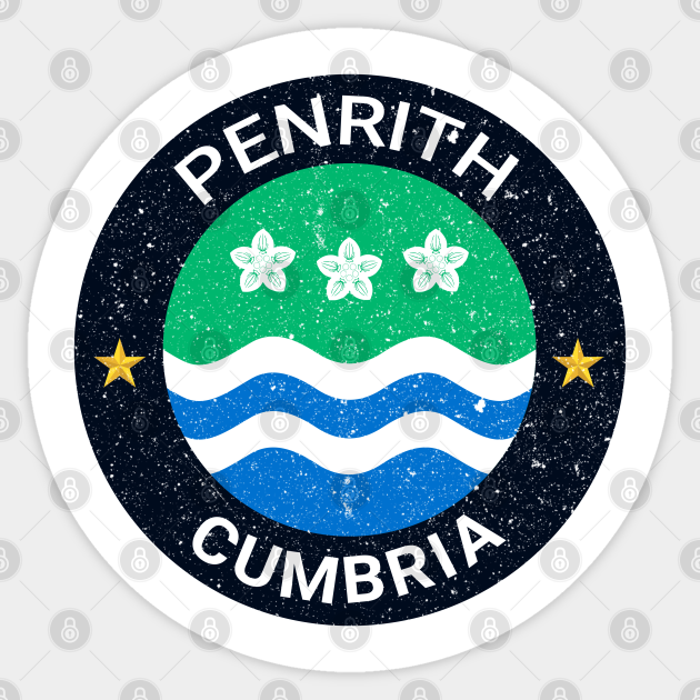 Penrith - Cumbria Flag - Cumbria - Sticker | TeePublic
